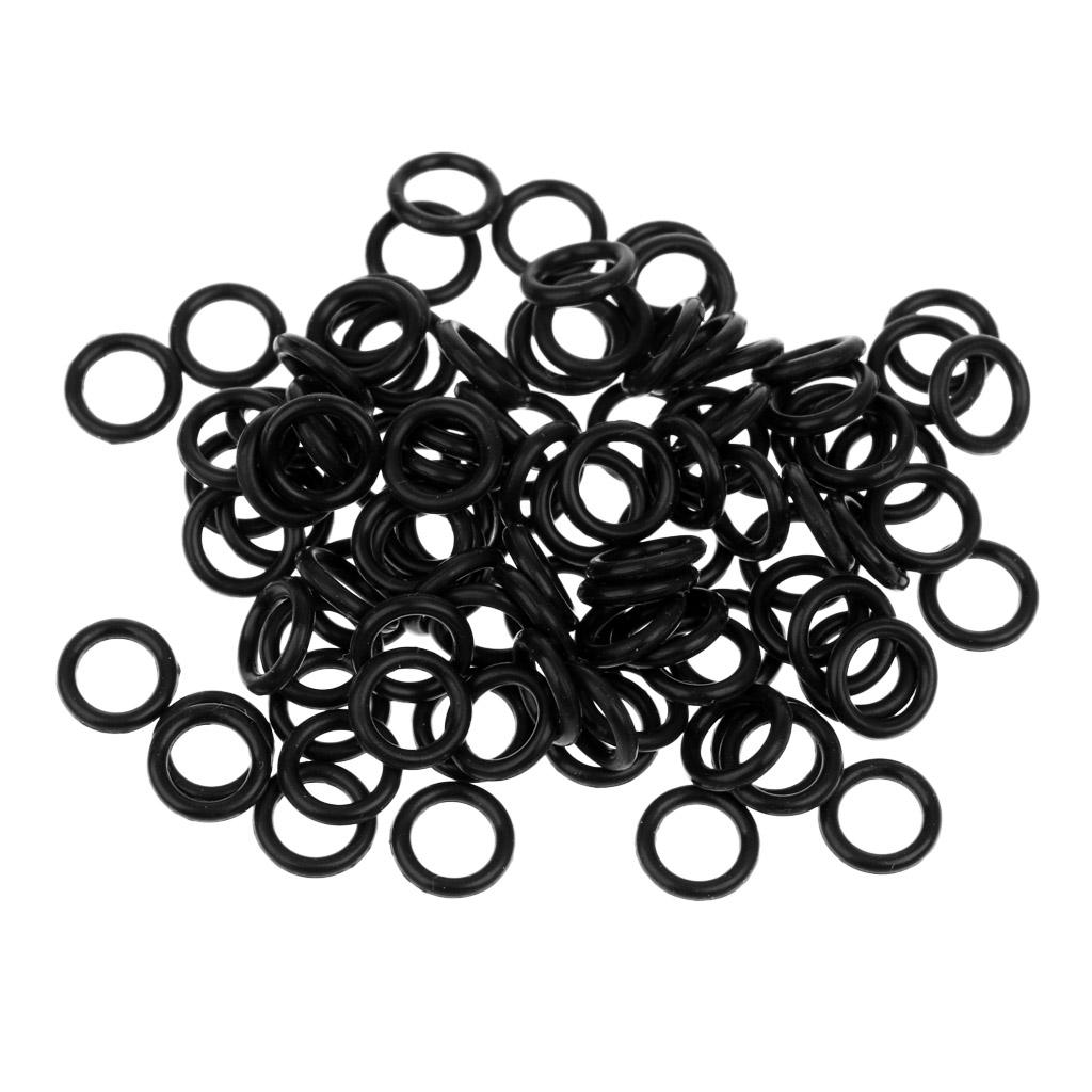 100pcs/lot Carp Fishing Round Rig Rings Terminal Tackle Quick Change O Rings
