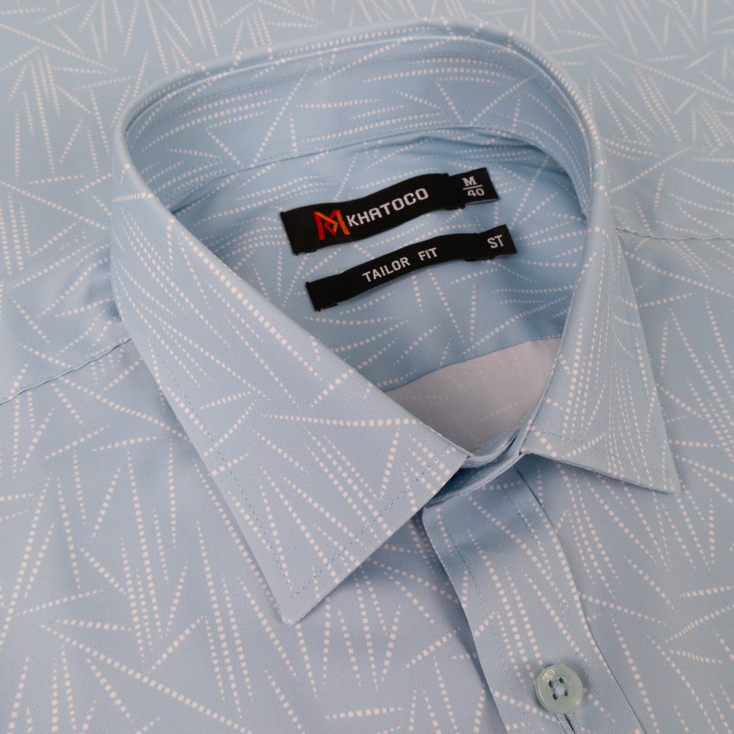 Áo sơ mi nam ngắn tay Khatoco A1MN468T2-CNIN672-2612-N