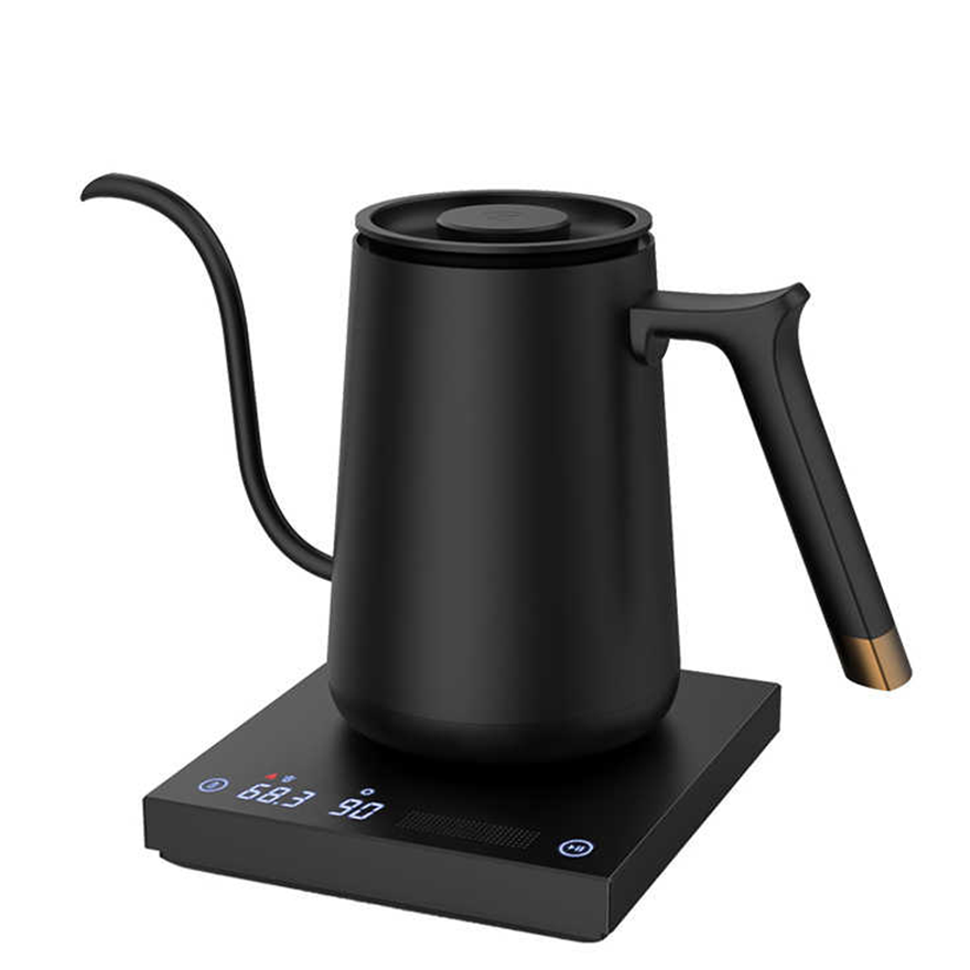 Ấm Điện Pour Over Smart Mini 600ml. Ấm rót drip cao cấp tích hợp bếp điện thông minh