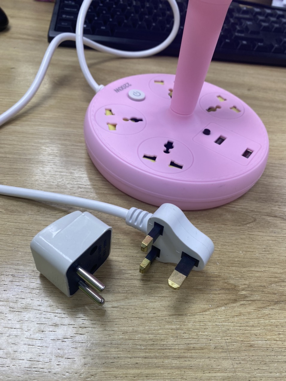 ĐÈN BÀN LED, ĐÈN NGỦ SUNNICE TÍCH HỢP 4 Ổ CẮM ĐA NĂNG, 2 Ổ USB