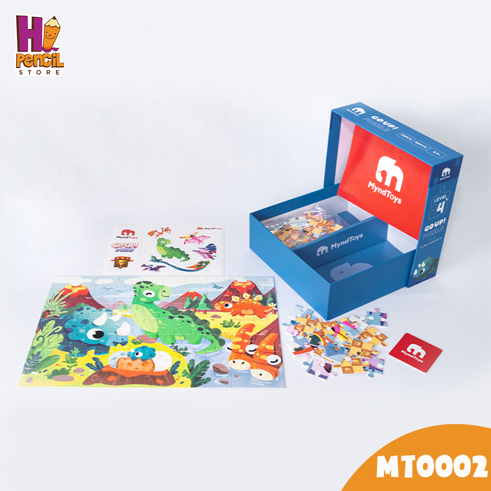 Đồ Chơi Xếp Hình Khủng Long MyndToys Go Up! Puzzle Level 4 - Dino Series S