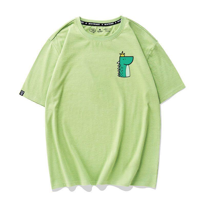 Áo Thun Nữ Tay Ngắn Hình Icon Khủng Long Nhiều Màu - Unisex - Cotton - Mã AT019