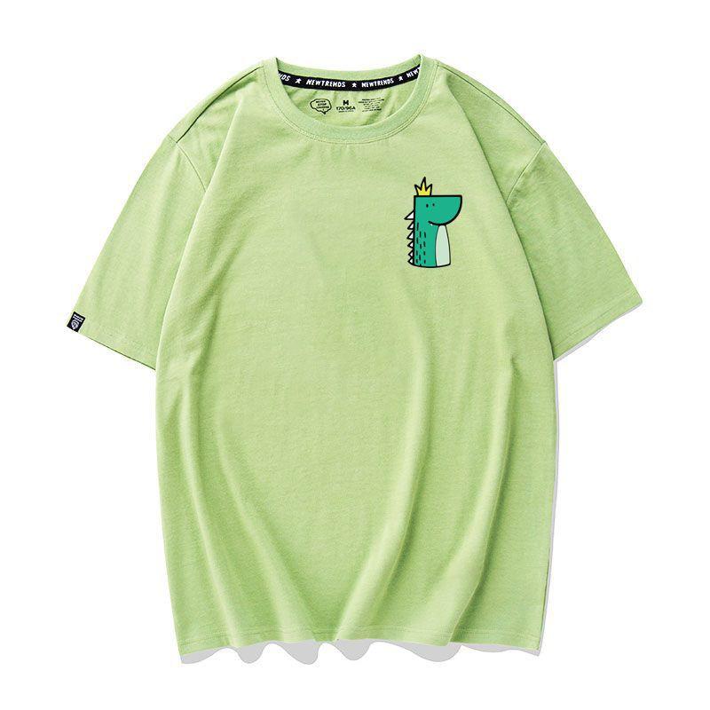  Áo Thun Nữ Tay Ngắn Hình Icon Khủng Long Nhiều Màu - Unisex - Cotton - Mã AT019