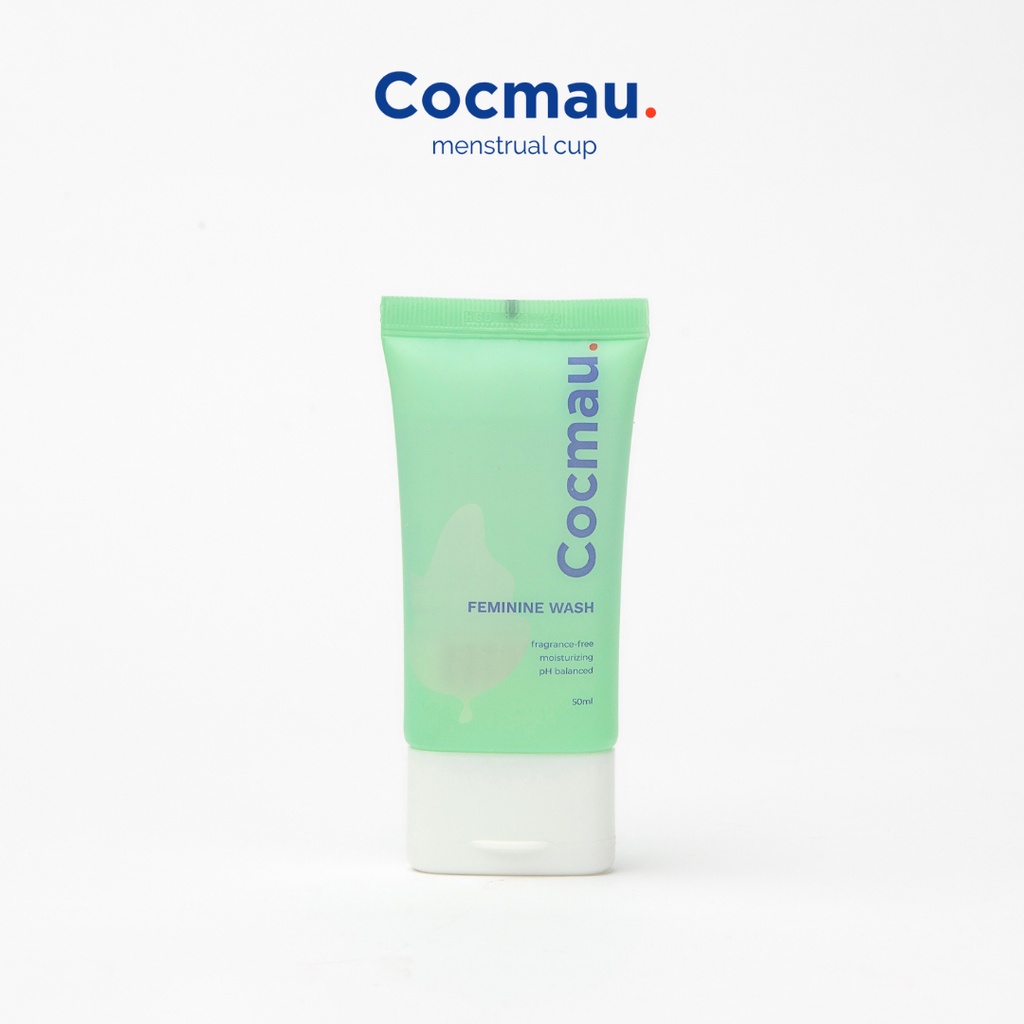 Dung dịch vệ sinh Cocmau Feminine Wash - Làm sạch dịu nhẹ cốc nguyệt san silicone - 50ml - Cân bằng pH