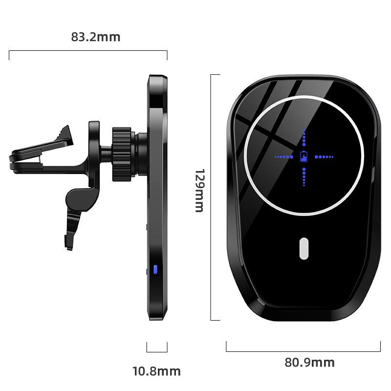 Máy tính gắn bộ sạc xe không dây từ trường mới 15W cho iPhone12 pro max mini magsafing bộ sạc nhanh