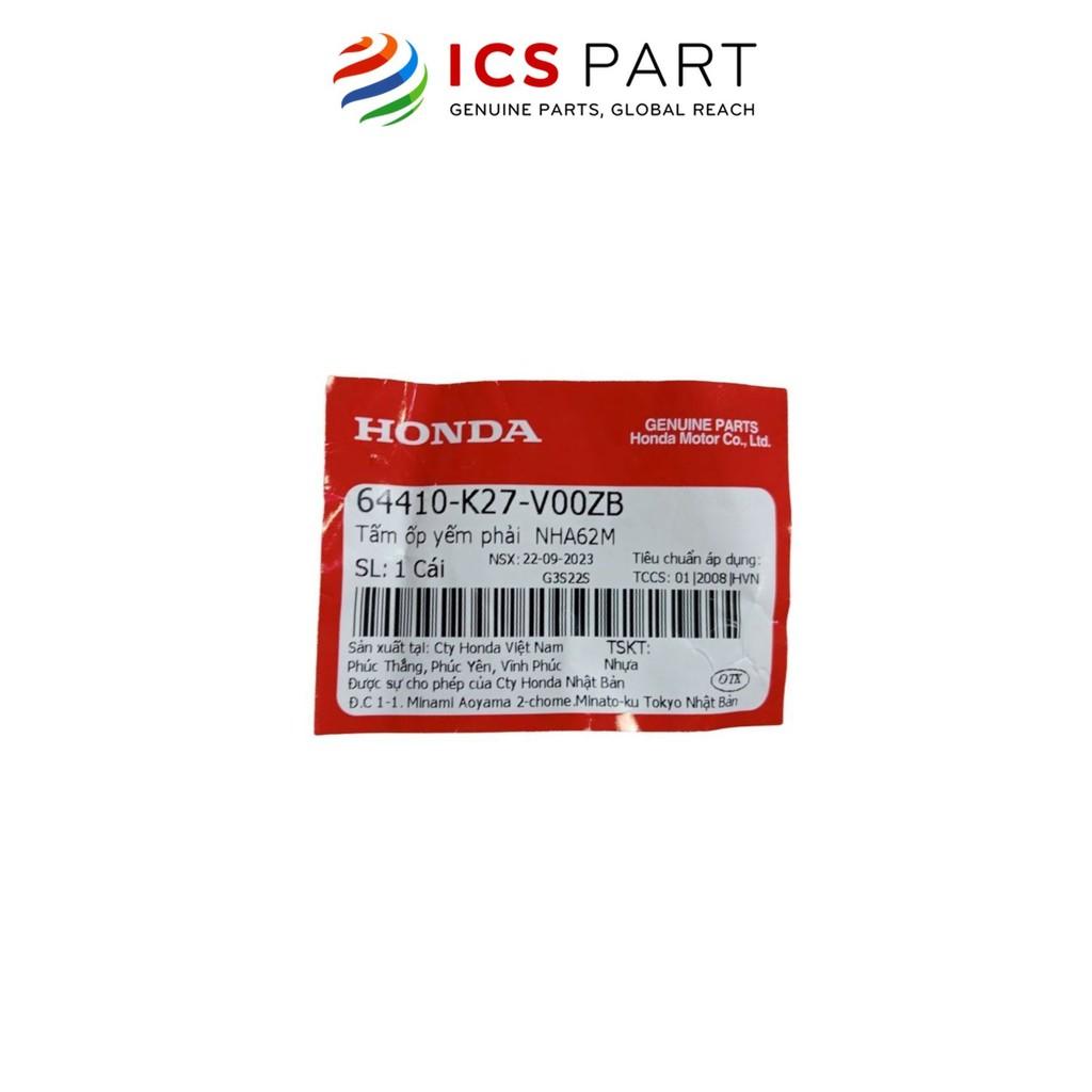 Ốp Trung Tâm (Tấm Ốp Yếm) Phải HONDA Air Blade 125 Xám Nha62M (64410K27V00ZB)