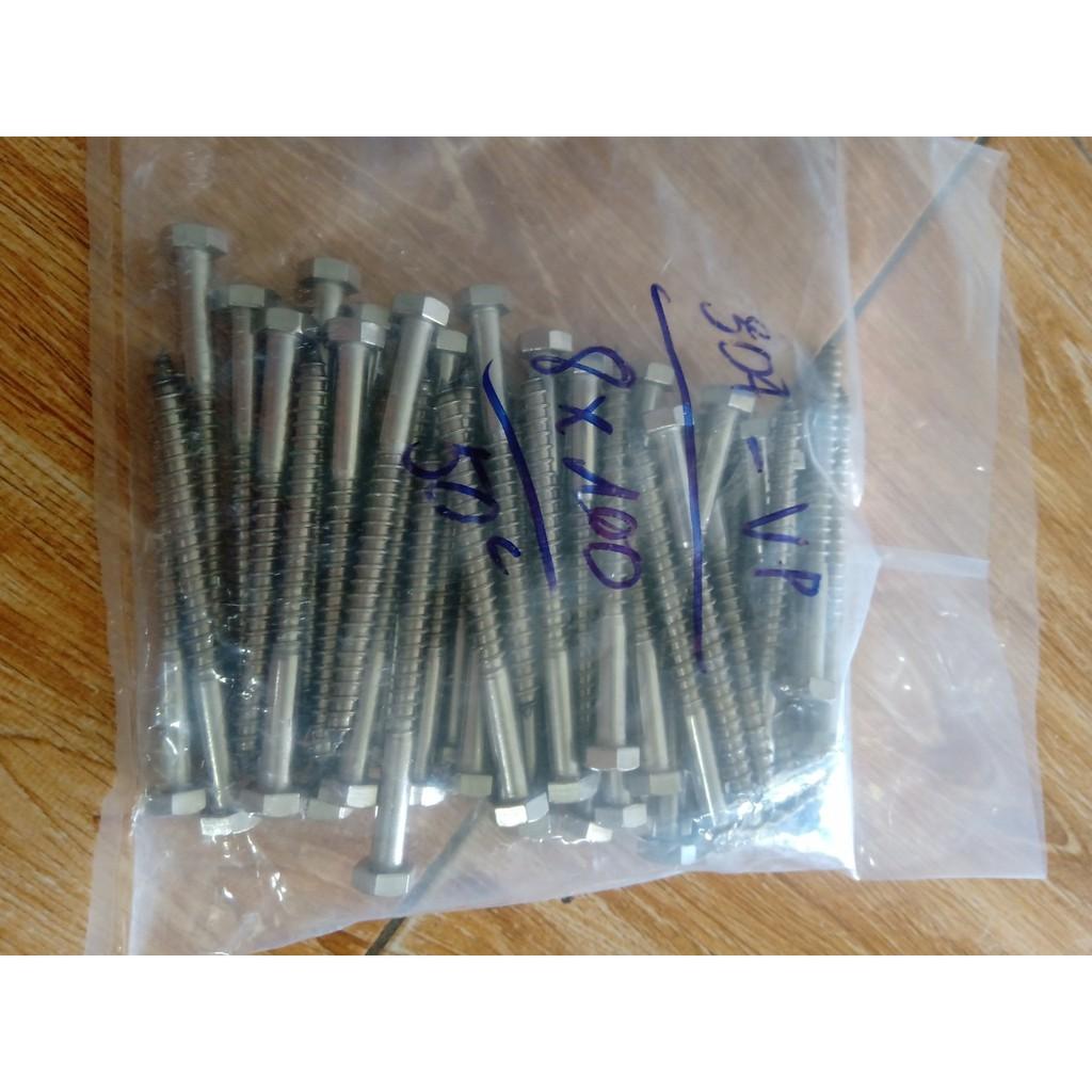 Vit phong M8 inox 304 combo 50c #sale#