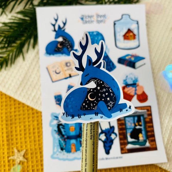 Sticker sheet winter spell - chuyên dán, trang trí sổ nhật kí, sổ tay | Bullet journal sticker - unim051