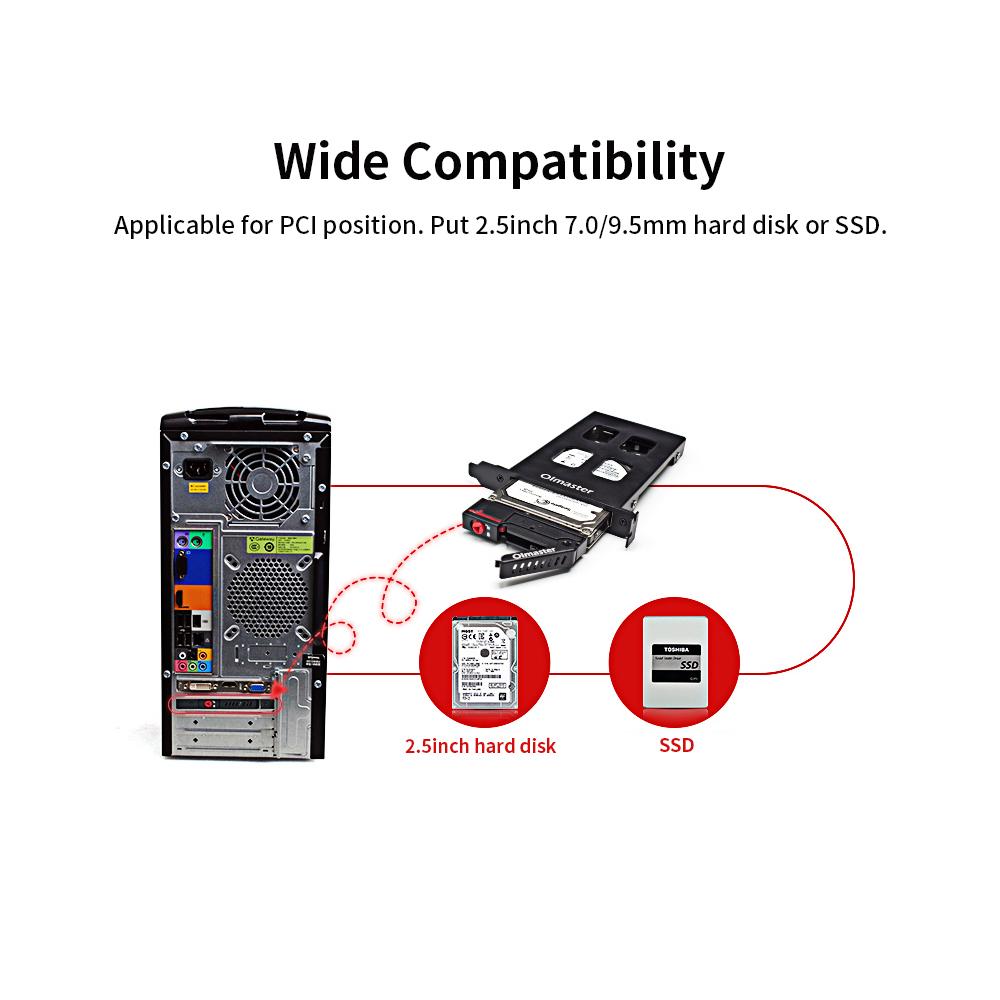 Khoá đĩa cứng OImaster 2.5 inch PCI loại 2.5 SSD SATA