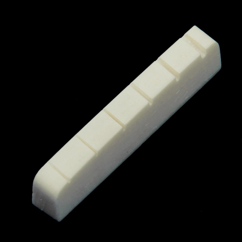 Bone Nut Slotted For 6 String Electric Guitar