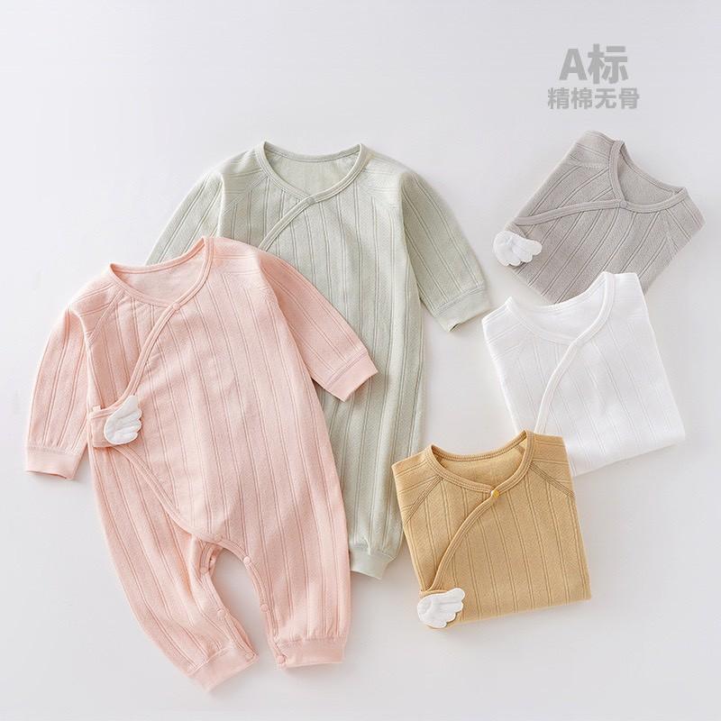 Body dài tay cho bé sơ sinh hình CÁNH TIÊN vải 100% ORGANIC COTTON