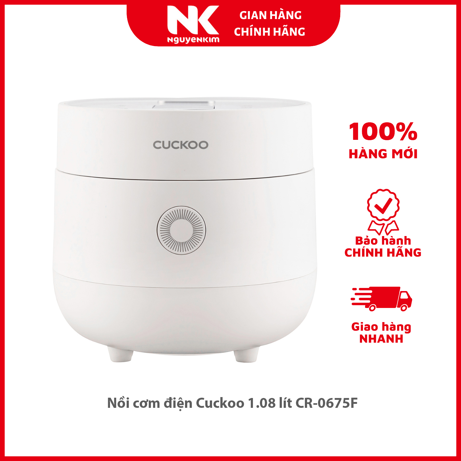 Nồi cơm điện Cuckoo 1.08 lít CR-0675F - Hàng chính hãng