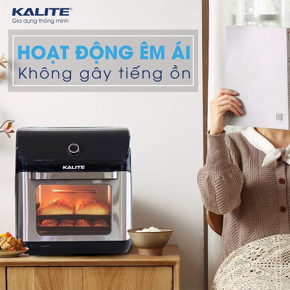 Nồi chiên không dầu Kalite KL 1200, công suất 1800W, dung tích 12L, bảng điều khiển cảm ứng và cơ, hàng chính hãng