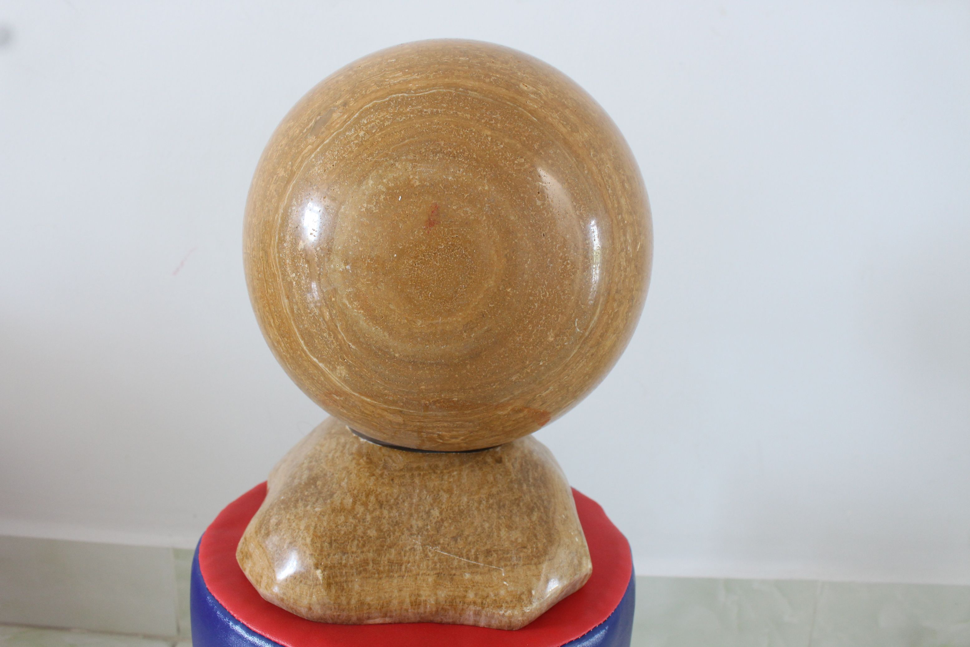 Quả cầu đá Serpentine tự nhiên nặng 16.6kg đường kính 21cm MS41