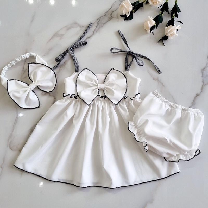 Sét Bộ 2s Màu Trắng Sứ Viền Đen Sang Chảnh