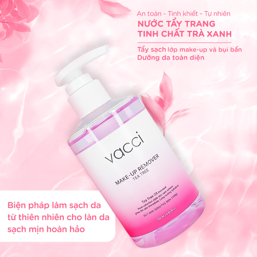VACCI - NƯỚC TẨY TRANG KHÔNG CỒN - MAKE-UP REMOVER