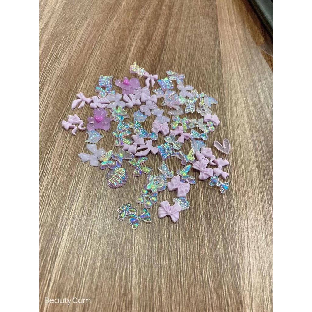 set mix trang trí nail mã 20 cái