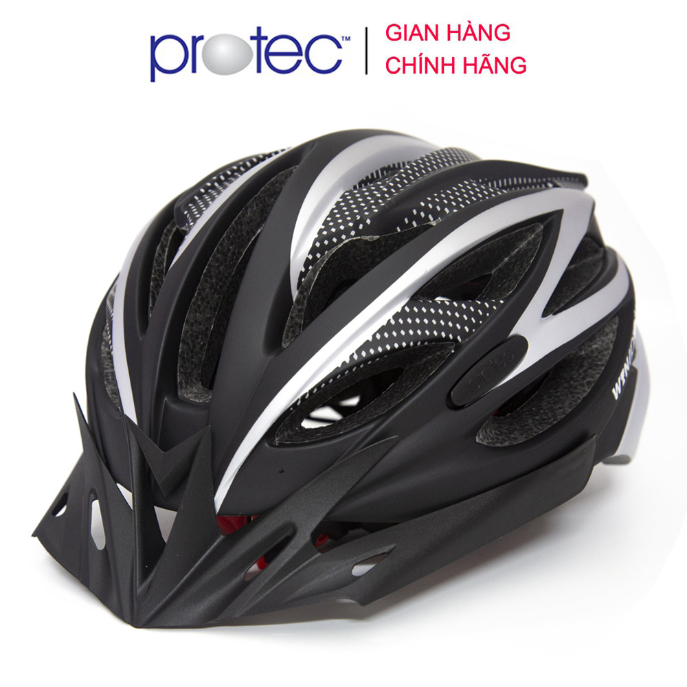 Mũ bảo hiểm xe đạp người lớn, nón bảo hiểm xe đạp Protec Win 002 tiêu chuẩn Châu Âu, thời trang, cá tính, an toàn- Hàng Chính Hãng