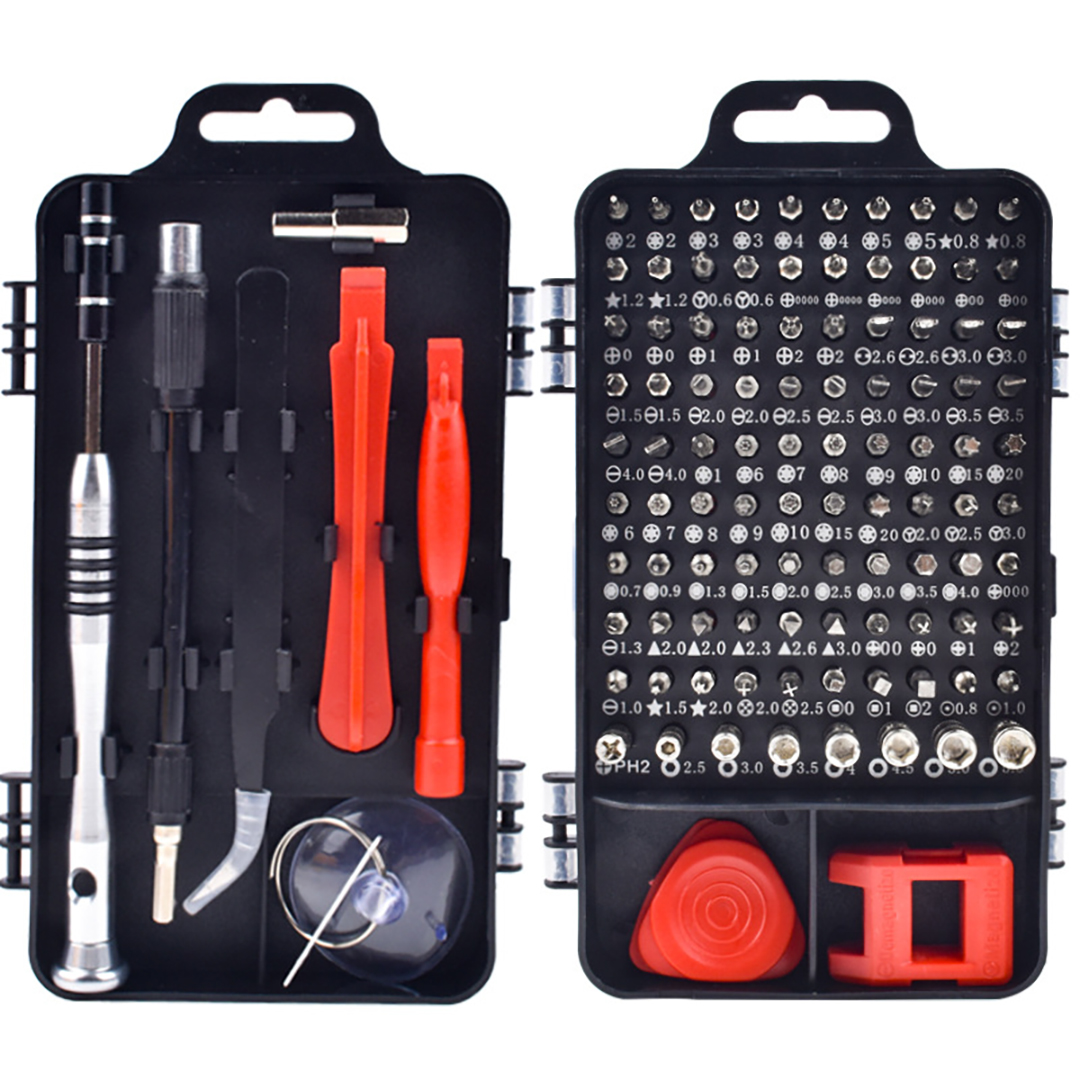Bộ tua vít đa năng 110 in 1 CRV dụng cụ chuyên sửa chữa tháo lắp điện thoại laptop bỏ túi