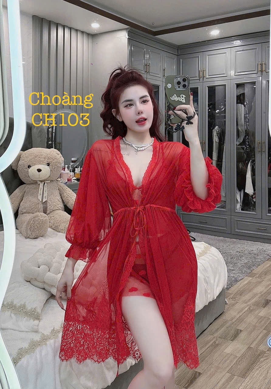 Bộ Đồ Ngủ 2 Dây Ren Lưới Quảng Châu Cao Cấp Không Kèm Choàng D427