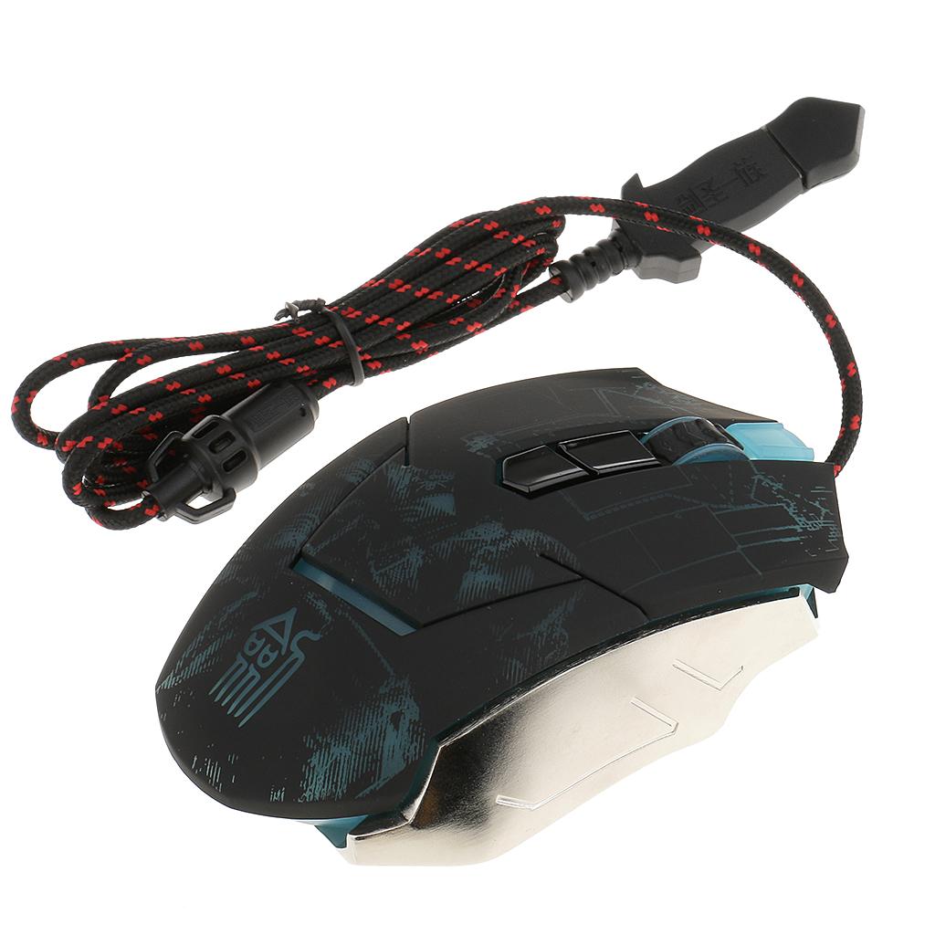 Usb Wired Led Optical Game mouse Backlight 7 Buttons