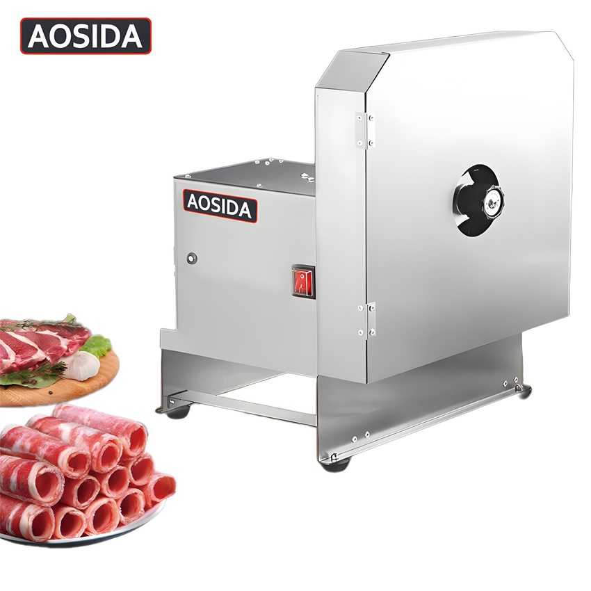 Máy thái lát rau củ quả và thịt đông lạnh tự động. Thương hiệu Anh Quốc cao cấp AOSIDA QP-D003. Hàng chính hãng