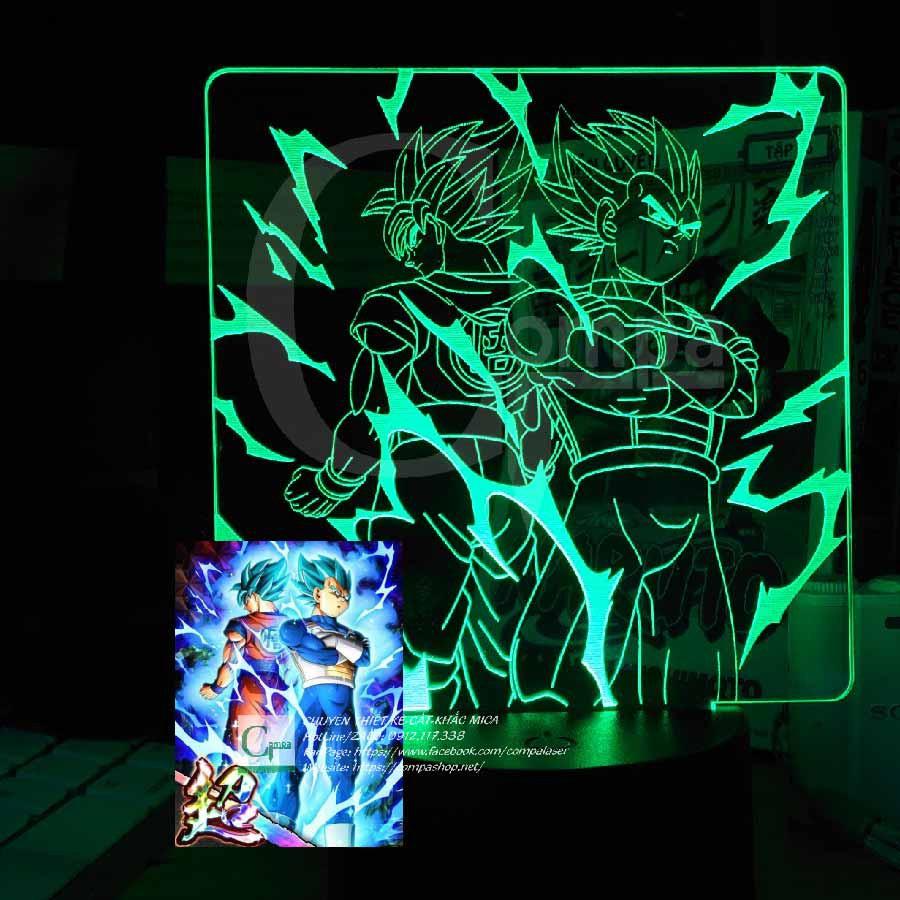 Đèn Ngủ DragonBall Goku x Vegeta Type 03 ADRB9903 16 màu tùy chỉnh