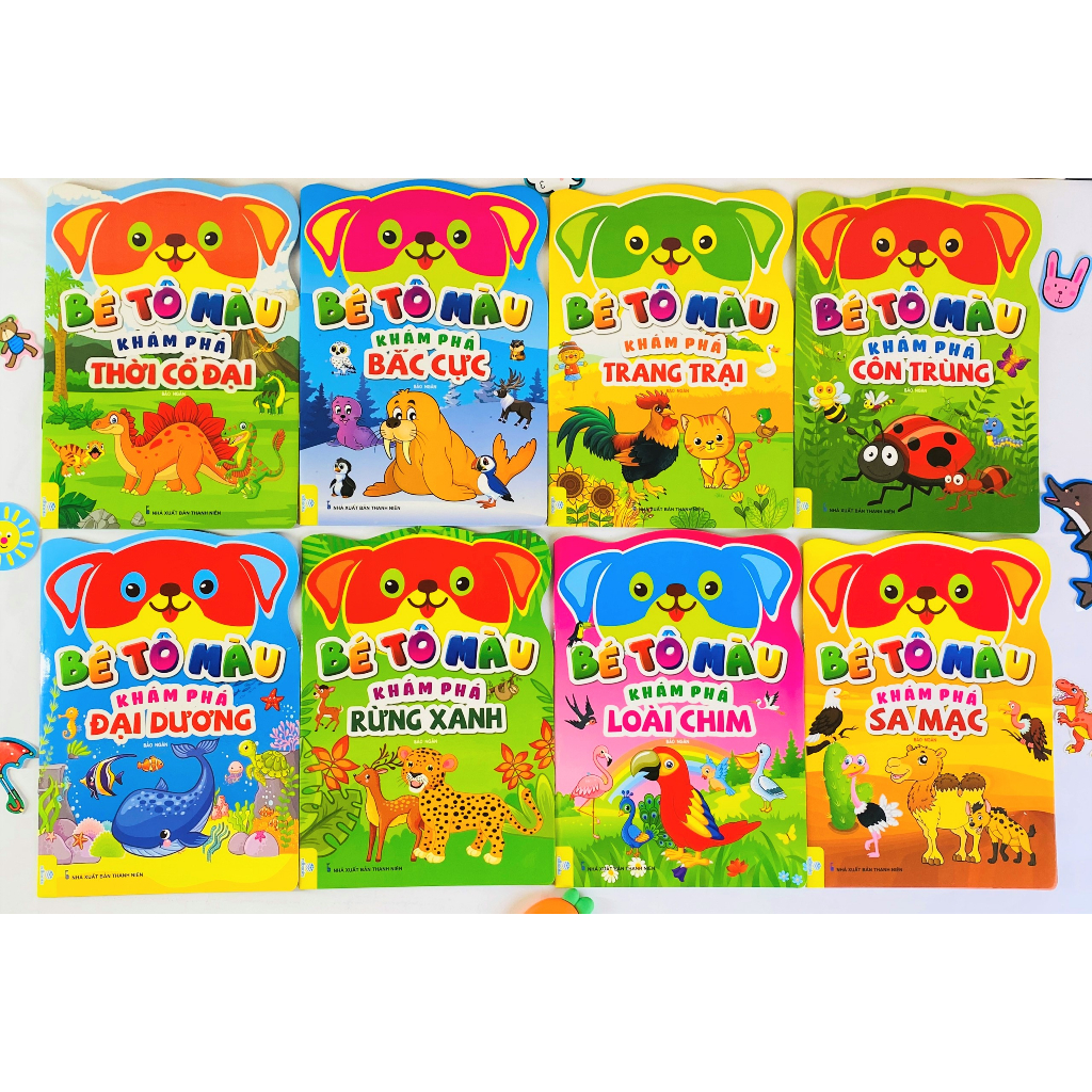 Sách - Trọn bộ 8 cuốn Bé Tô Màu Khám Phá - ndbooks