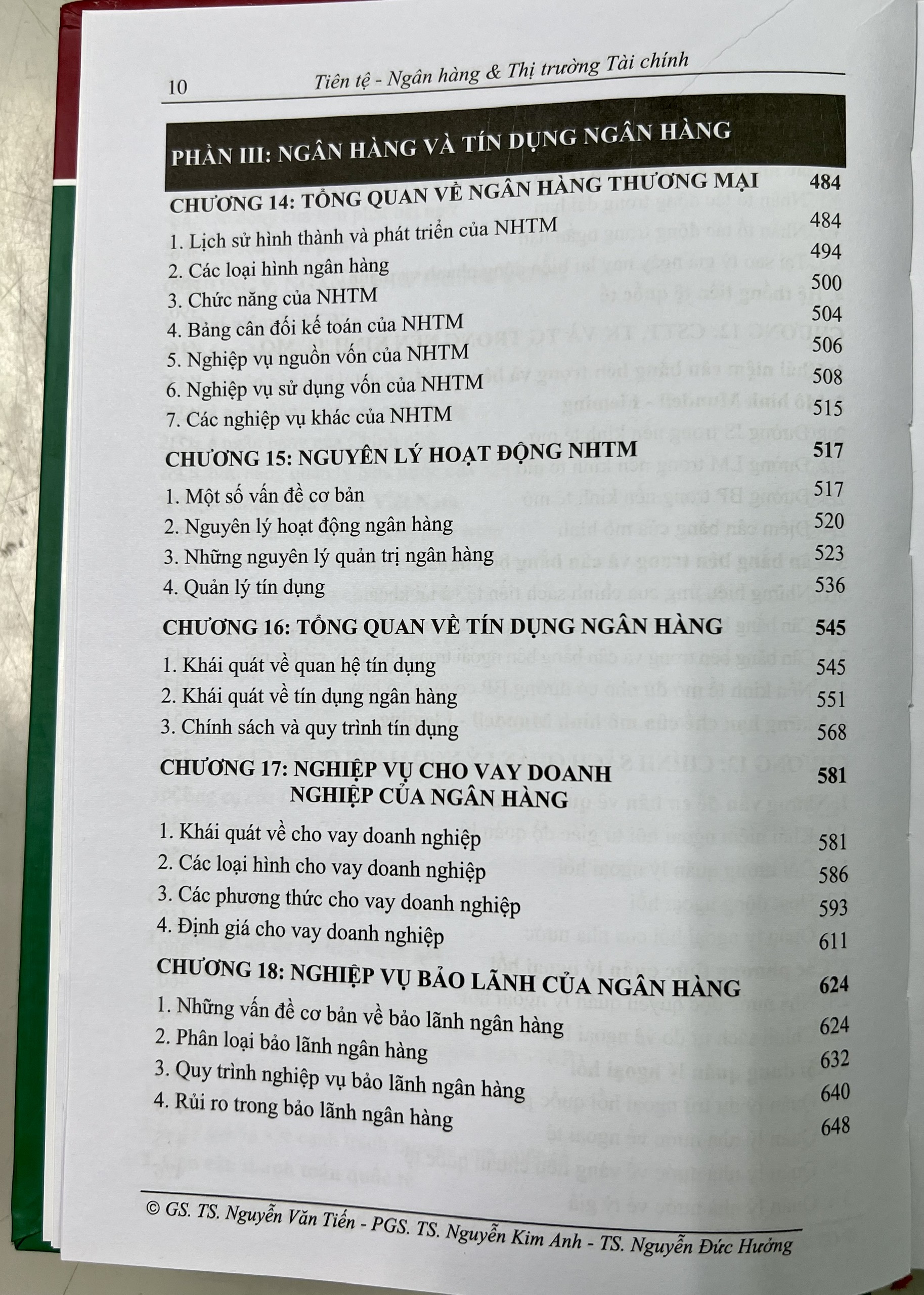 Tiền tệ - ngân hàng &amp; thị trường tài chính Dành cho: Học viên cao học &amp; NCS - Nhà Tài chính - Ngân hàng