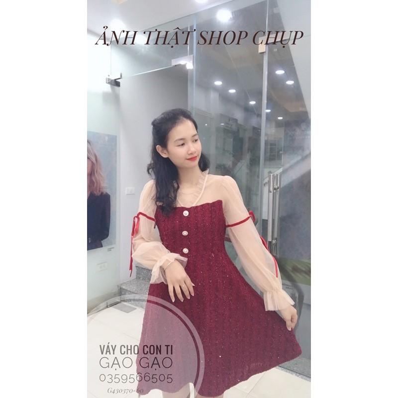 Váy tiểu thư thiết kế khoá cho con bú ẢNH THẬT SHOP CHỤP