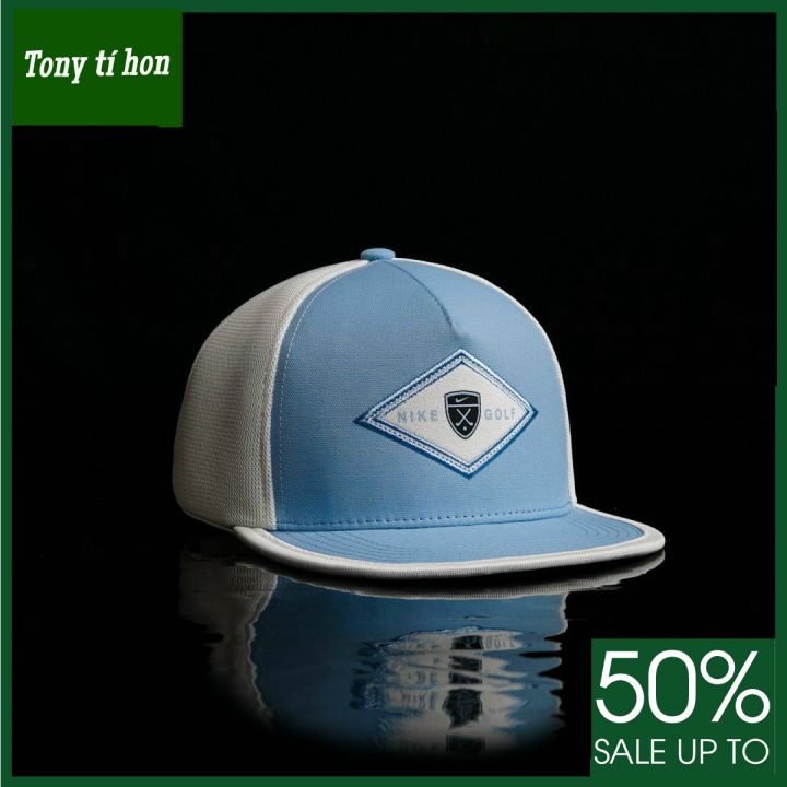 Tony tí hon - Mũ/nón kết lưỡi trai Snapback golf cá tính thời trang nam nữ cao cấp màu xanh trắng