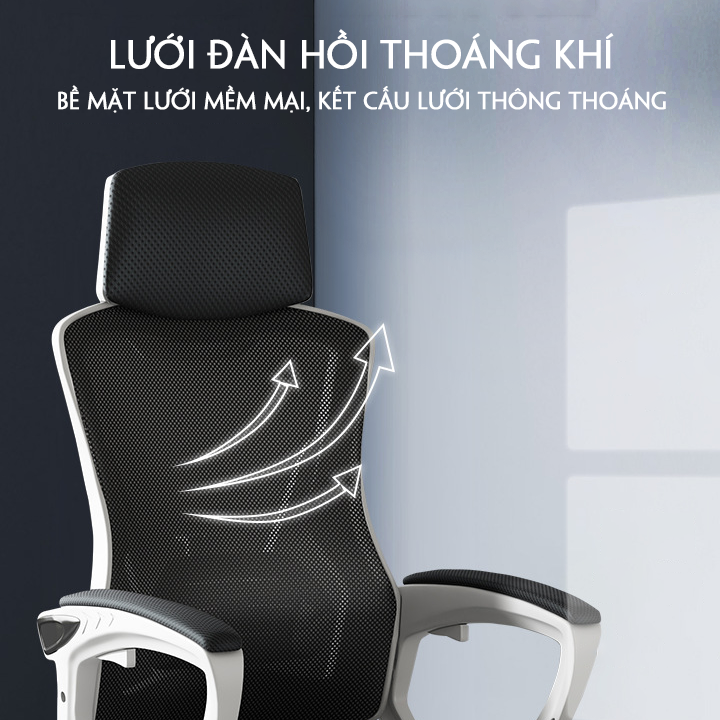 Ghế Xoay Văn Phòng Công Thái Học Ergonomic Có Ngả Lưng Gác Chân, Ghế Xoay Gaming Cao Cấp, ghế xoay văn phòng