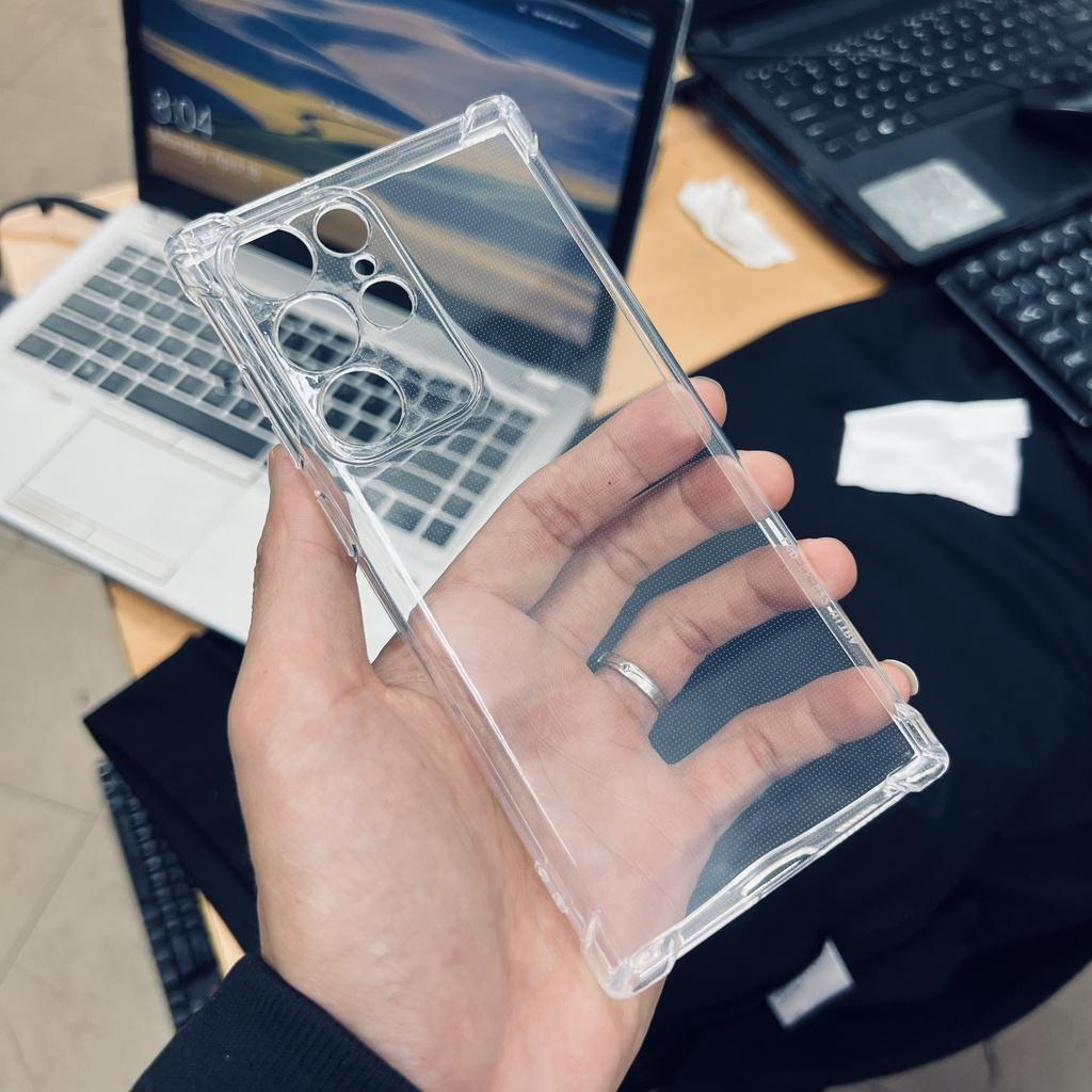 Ốp Lưng Trong Suốt dành cho Samsung S22 Ultra Ốp Lưng Silicon Dẻo Trong Suốt Chống Sốc, Bảo Vệ Camera sau