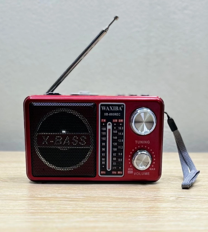 Máy Nghe Nhạc Kiêm Đài Radio Waxiba XB-895REC Tích Hợp Đèn Pin Hỗ Trợ Thẻ Nhớ, USB ( Hàng chính Hãng )