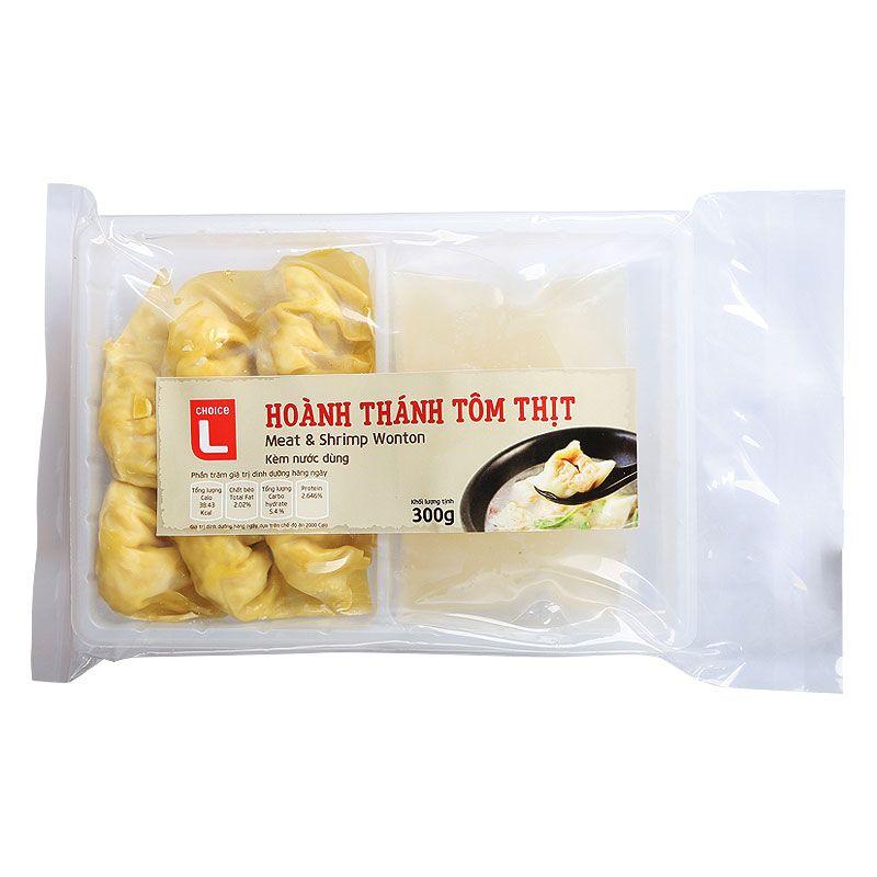 Hoành thánh tôm thịt Choice L 300G – 8936077110415