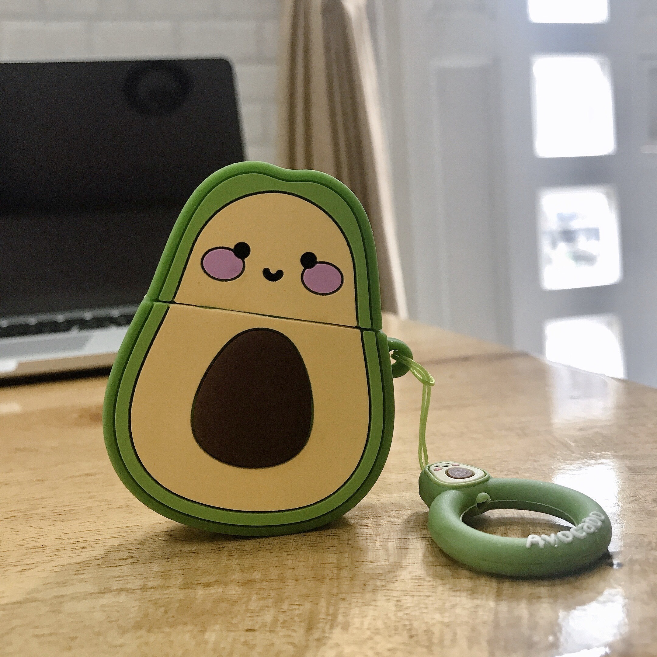 Bao Case Silicon Cho Tai Nghe Apple AirPods 1 / AirPods 2 - Hình Quả Bơ Xanh
