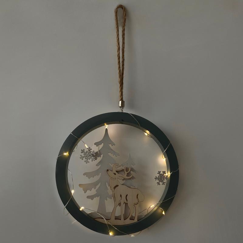 1 Phụ Kiện Gỗ Treo Trang Trí Giáng Sinh