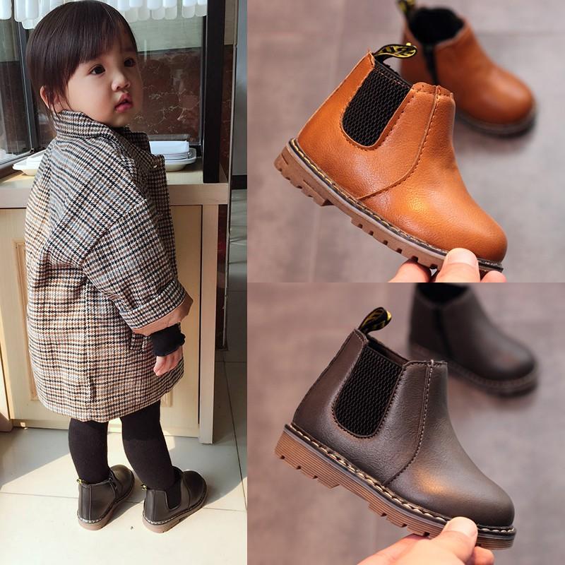 Giày boot, bốt Chelsea cho bé (không lót lông)