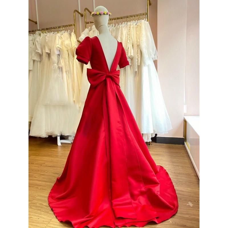 ĐẦM MAXI TAY PHỒNG HỞ NƠ LƯNG GỢI CẢM - CÓ SIZE M/L ĐẾN 57KG - MS114YMM MM