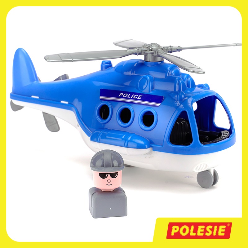 Máy bay trực thăng cảnh sát Alpha đồ chơi - Polesie Toys