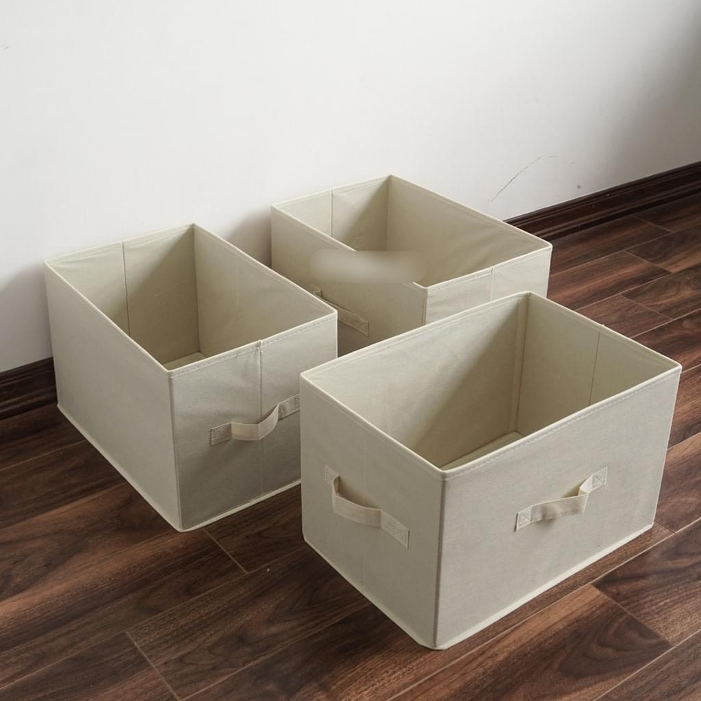 Combo 3 hộp đựng đồ cao cấp Việt Nam phong cách Nhật (38x25xH25cm) Storage Box