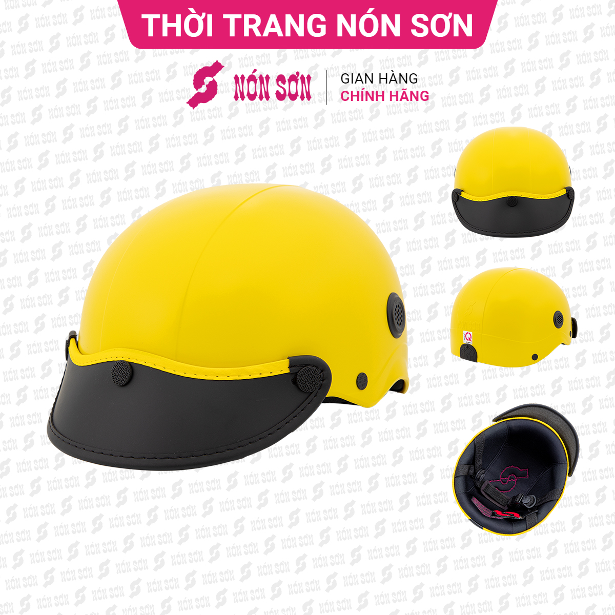 ƯU ĐÃI - Mũ bảo hiểm lỗ thông gió NÓN SƠN chính hãng TG-VG201