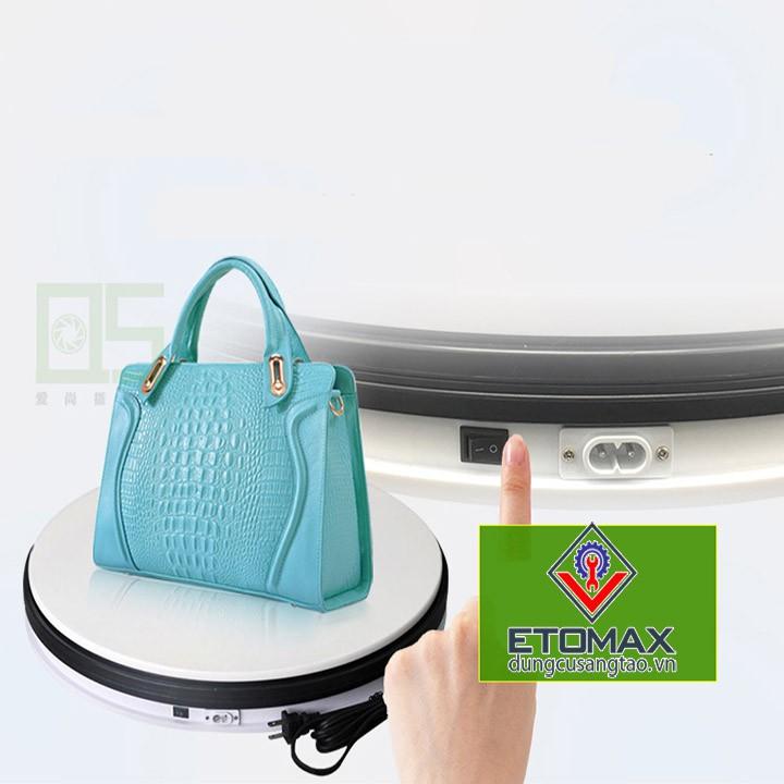 Bàn xoay trưng bày 220v đường kính 45cm tải trọng 40kg