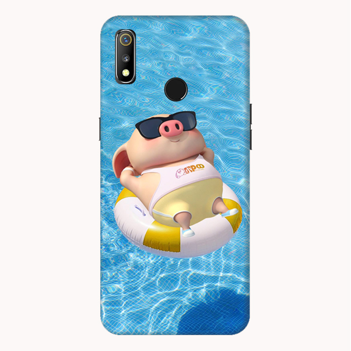 Hình ảnh Ốp lưng điện thoại Realme 3 hình Heo Con Tắm Biển - Hàng chính hãng