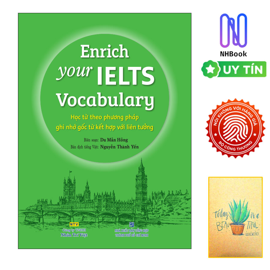 Sách Học Tiếng Anh - Enrich your IELTS Vocabulary- Bìa mềm - Nhân Trí Việt ( Tằng Kèm Sổ Tay )