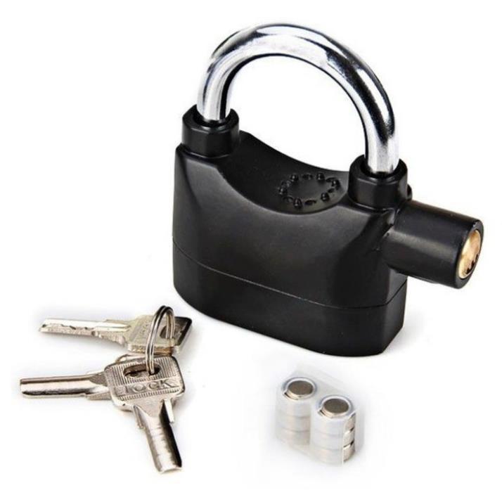 Khóa Chống Trộm Xe Máy Thông Minh Có Còi Báo Động, Ổ Khóa Chống Trộm Thế Hệ Mới Alarm Lock Nhỏ Gọn Tặng Kèm Pin Thay Thế