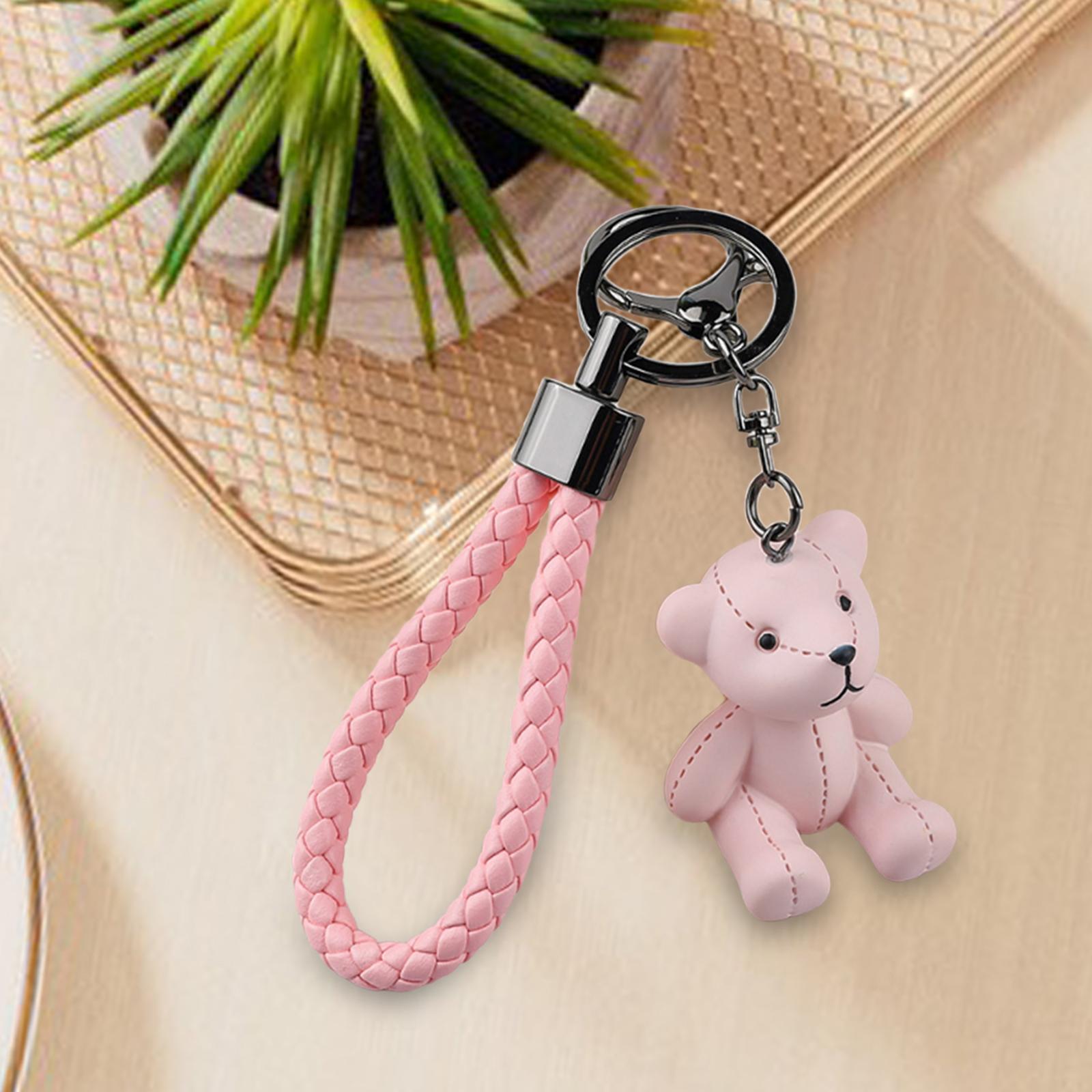 Bear Key Chain Pendant Resin Animal Pendant Creative Gift Car Bag Keychain