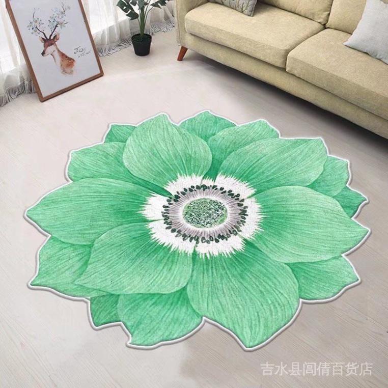 Thảm Lót Sàn Phòng Khách / Phòng Ngủ / Phòng Khách Hình Bông Hoa Đặc Biệt Thấm Hút Nước Chống Tr