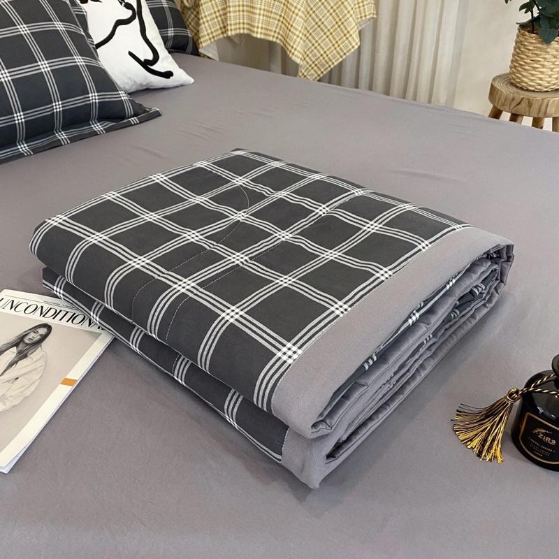 Set 4 món chăn ga gối đũi