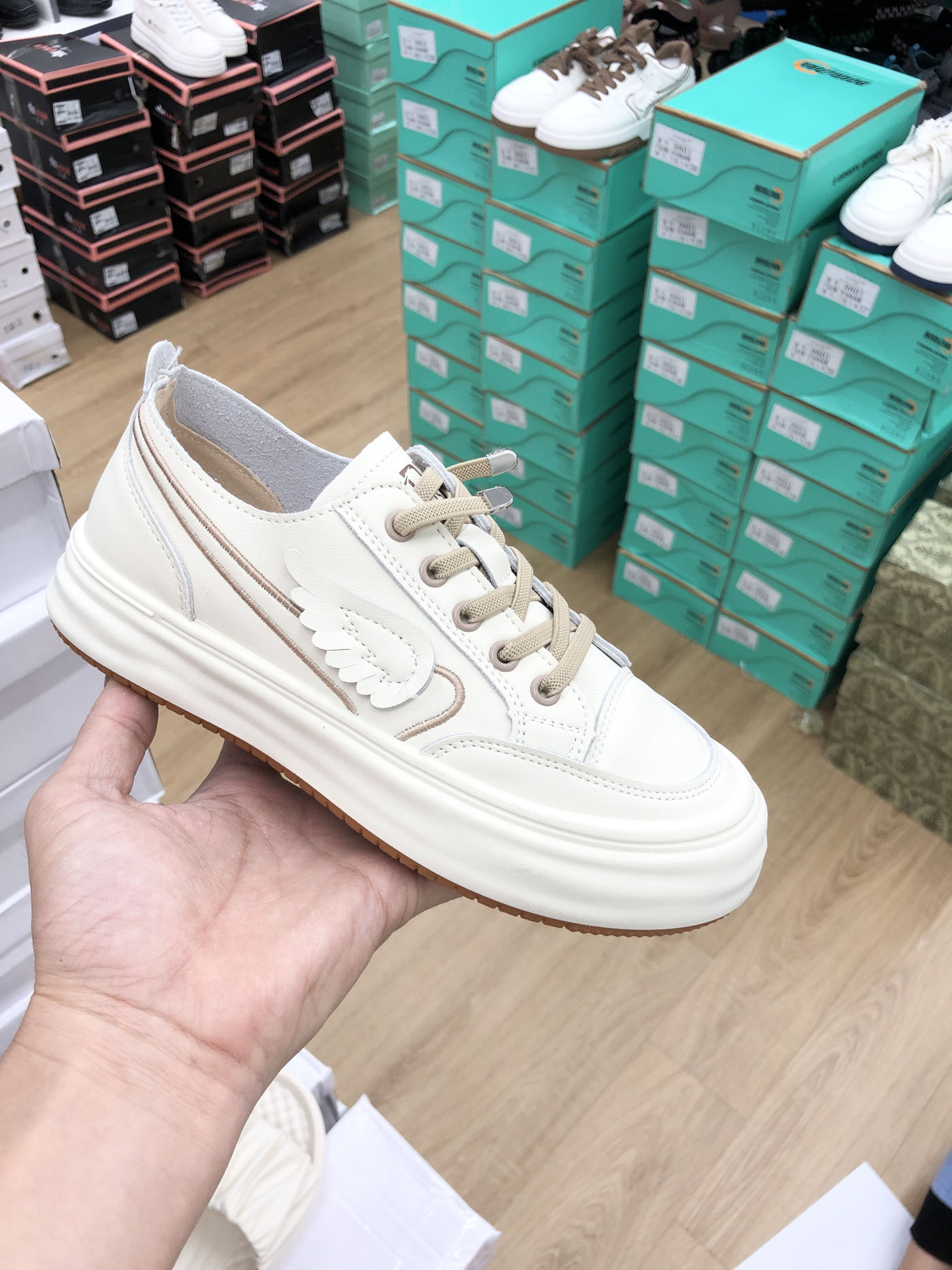 Giày thể thao nữ, sneaker, giả dây GTT276